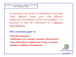 Dimensions of table and bed linens: Workshop On Uncertainties In Radiation Thermometry Paris September 7 2001 Istituto Di Metrologia G Colonnetti The Size Of Source Effect Sse And Its Ppt Download