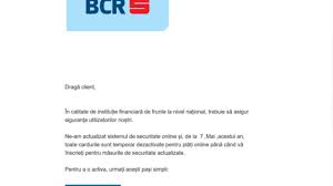 Conform contractelor standard incheiate de bcr cu clientii persoane fizice (contract cadru pentru asadar, conform contractului incheiat cu bcr, clientii acesteia sunt obligati sa anunte banca atunci sa intretina relatii si date? Mailuri False Trimise Romanilor Hackerii Au Dat Atacul In Numele Bcr Cu Peste 3 Milioane De ClienÈ›i Cum Te Protejezi È™i Ce Spune Banca Despre Incidentele Din Ce In Ce Mai Dese