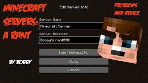 How to build your own minecraft server on windows, mac or linux. Minecraft Servers A Rant