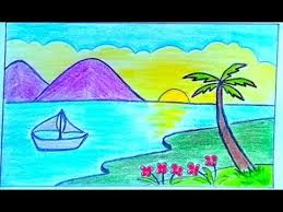 رسم منظر طبيعي سهل رسم فصل الربيع How To Draw Easy Scenery Youtube In 2020 Nature Drawing Landscape Drawings Nature