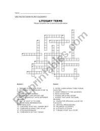 The cyclops blinded by odysseus. English Worksheets Literary Term Crossword