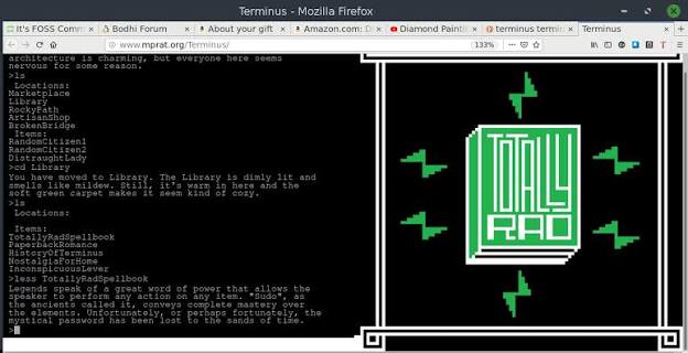 Terminus: a text-based adventure game - Tutorials & Resources - It's FOSS  Community