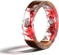 Hout Hars Ring Transparante Epoxyhars Ring Mode Handgemaakte ...