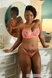 Avery Jane Curvy Ebony in Lingerie