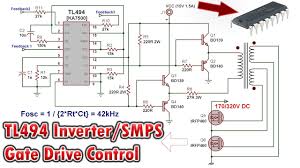 This basic inverter circuit can handle up to. Tl494 Inverter Smps Gate Drive Control Circuit Tutorial Youtube