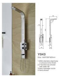 Get 2021 shower wall panel price options and installation cost ranges. China Hot Sale Cheap Stainless Steel Shower Column Rainfall Massage Shower Wall Panel China Bathroom Shower Panel Big Shower