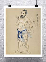 Amazon Com Acupuncture Chart Antique Chinese Fine Art