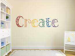 Real simple transformed it into three tidy zones that foster calm and creativity. Craft Room Wall Decal Multi Colored Create Wall Decal Art Room Decal Create Decal Create Sign Craft Room Decal Art Classroom Decor In 2021 Art Classroom Decor Craft Room Signs Craft Room