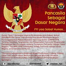 Bangunan itu ialah negara kesatuan republik indonesia (nkri) yang ingin mewujudkan suatu masyarakat yang adil dan makmur. Twitter à¤ªà¤° Divisi Humas Polri Pancasila Sebagai Dasar Negara Fyi Yaa Sobat Humas Thebestpol Polripromoter