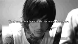 It's on the tip of my tongue, it's on the back of my lungs. Chelsea Smile Bring Me The Horizon On We Heart It