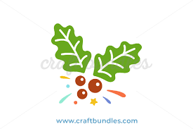 Download Christmas Holly Svg Cut File Craftbundles PSD Mockup Templates