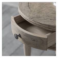 Finish it up with some. Mustique Round 1 Drawer Bedside Table Furniture123