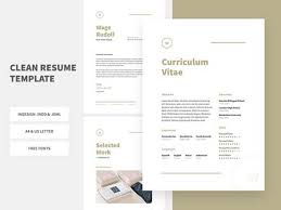 A minimalist, free indesign resume template like this one works well in indesign. Free Clean Resume Template Indesign