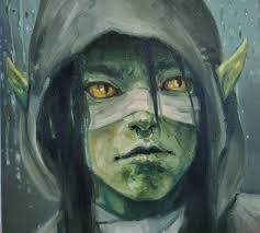Portrait of Nott the Brave, Original Fantasy Character Bust Study, Critical  Role Mighty Nein Dungeons and Dragons Decor, Veth Goblin Art