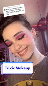 Reply to @stardust_darling this flag is so pretty 🥺  #trixic#makeup#mua#makeupartist#johnmulaney#johnmulaneycomedy#lgbtq