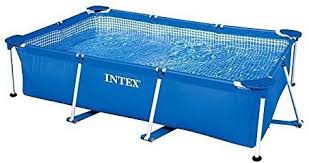 Amazon Com Intex 86 X 59 X 23 Rectangular Frame Above Ground Baby Splash Pool 28270e Toy Figures Garden Rectangular Pool Intex Swimming Pool Intex