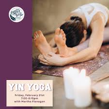 Feeling rushed, overwhelmed, or just need a moment to breathe? Yin Yoga is  your antidote.⁠ ⁠ Join Martha Flanagan tomorrow night, Friday, February  21st, 7:00-8:15pm, for a practice designed to slow you