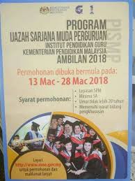 Maybe you would like to learn more about one of these? Permohonan Kpli Ambilan 2018 Permohonan Jawatan Kosong Uitm Sesi Ambilan 2020 Di Buka Kursus Perguruan Lepas Ijazah Sekolah Rendah Kpli Sr 2 Asas Ca