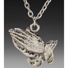 Only 1 available and it's in 7 people's carts. Praying Hands Pendant Necklace Rock Rebel