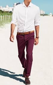 15 Best Dressing Combinations With White Shirt For Men Maroon Pants White Shirt Men Menswear