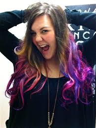 Before beginning to dip dye hair, place latex or plastic gloves on your hands. Try This At Home Dip Dyed Hair Colour The Birdie S Bower