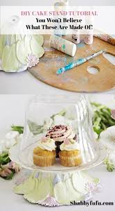 Party planning is under way! Easy Diy Cake Stands For Weddings Or Parties Shabbyfufu Com