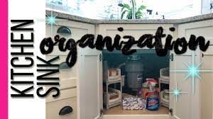 Corner sink kitchen ideas with stainless steel countertop source: Organizing Under The Kitchen Sink Corner Sink Cleaning Supplies Organization Youtube