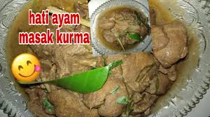 Jom layan resepi yang kami gunakan pada hari ini. Resepi Hati Ayam Masak Kurma Pawtaste Com