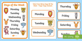 Maybe you would like to learn more about one of these? Days Of The Week Grade R English Medium South Africa