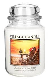 Introducing Village Candle Christmas On The Beach 26 Oz Glass Jar Scented Candle Large Get Your Ladies Products Village Candle Scented Candle Jars Candle Jars