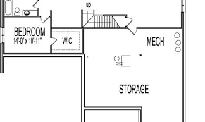 House and cottage model with finished basement floor plan. One Bedroom House Plans Basement Lovely House Plans 144594