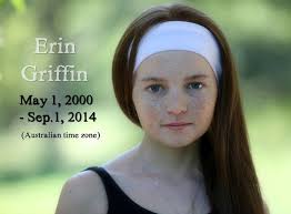 10 years ago today, our dear friend Erin Griffin passed away from diffuse  intrinsic pontine glioma (DIPG) brain cancer at age 14. Erin was born in  Scotland