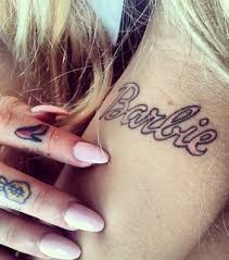 This barbie came with sticker tattoos and a 'tattoo gun' stamp for both barbie and child to create their own designs. Tattoo Barbie Images On Favim Com
