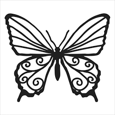 Black And White Stencil Butterfly Outline Tcw Butterfly Bits 4x4 Stencil 3d Pen Art 3d Pen Stencils Butterfly Drawing