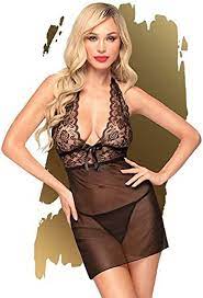 Amazon.com: Penthouse Lingerie Sweet & Spicy Mini Dress with Thong - Sexy  Lingerie for Women - Black (Size S/M): Clothing, Shoes & Jewelry