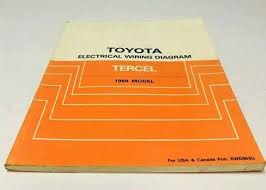 See more ideas about diagram, electrical wiring diagram, house wiring. 1989 Toyota Tercel Electrical Wiring Diagrams Service Shop Repair Manual Ewd Ebay