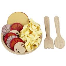 Dinette Assiette De Spaghetti En Bois Et En Coton Ecologique Et Equitable Dinette Dinette Bois Jouets Nourriture