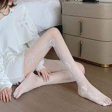 Amazon.com: Z&y GLAA Stockings Girl Stockings Cute White Pantyhose Female  for Spring Summer Ultra-Thin Transparent-Black,One Size : Everything Else