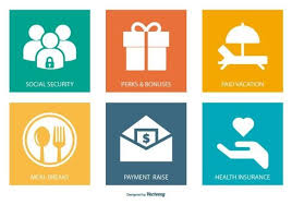 Employment Benefits Icon Collection Free Vector Free Pik Psd Employment Finance Saving Icon Collection