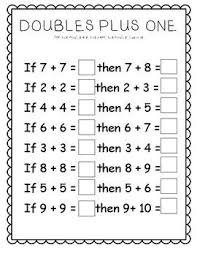 Doubles Plus Worksheets First Grade Math Worksheets 2nd Grade Math Worksheets Homeschool Math