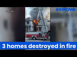 Firefighters battle blaze that destroyed 3 homes in University City,  injures several