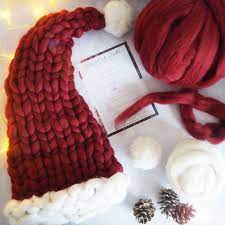 Make your boyfriend into a chef, doctor, a fireman or a policeman. Knit Kit Jumbo Santa Hat Lauren Aston Designs Knitting Kits Diy Santa Hat Knitted Hats