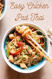 Easy Chicken Pad Thai Recipe Recipe Pad Thai Chicken Pad Thai Recipes