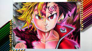 Meliodas「メリオダス」 is the dragon's sin of wrath and captain of the seven deadly sins, formerly the owner of the renowned tavern boar hat, and is the main protagonist of the series. Drawing Meliodas Vs Zeldris Nanatsu No Taizai ä¸ã¤ã®å¤§ç½ª Youtube