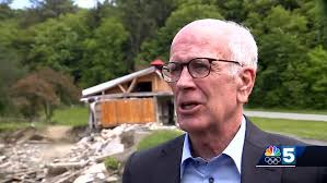 Sen. Peter Welch tours sites in Caledonia County hit hardest during July's  floods nearly one year later