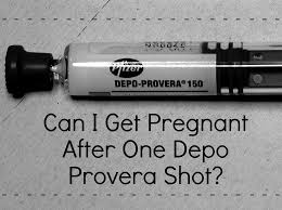 how long after one depo shot can i get pregnant