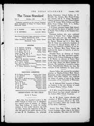 Check spelling or type a new query. The Texas Standard Volume 9 Number 2 October 1935 Page 1 The Portal To Texas History