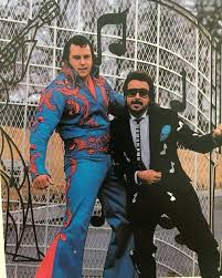 The Honky Tonk Man and Jimmy Hart at Graceland