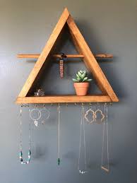 Jewelry Organizer Wall Jewelry Storage Wood Shelf Earing Etsy Jewelry Organizer Wall Jewellery Storage Earing Holder