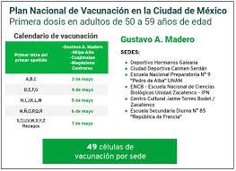 El objetivo es aplicar 343 mil 943 dosis, por lo que se emplearán 68 mil 789 dosis diarias. Cdmx 3 De Mayo Inicia Vacunacion Personas 50 A 59 Anos En 4 Alcaldias Capital 21 Noticias